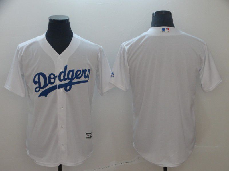Men Los Angeles Dodgers Blank White Game MLB Jerseys